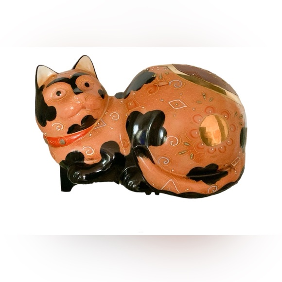 Vintage Japanese Lucky Cat - Wildwood Imports - Maneki Niko - Picture 1 of 8